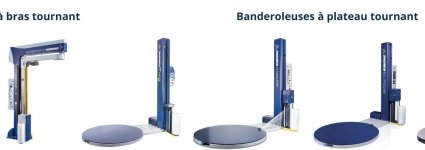 Modèles de banderoleuses à bras tournant et banderoleuses à plateau Robopac éligibles à l'aide Carsat