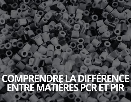 Vignette de granules de plastique pour matière PCR PIR